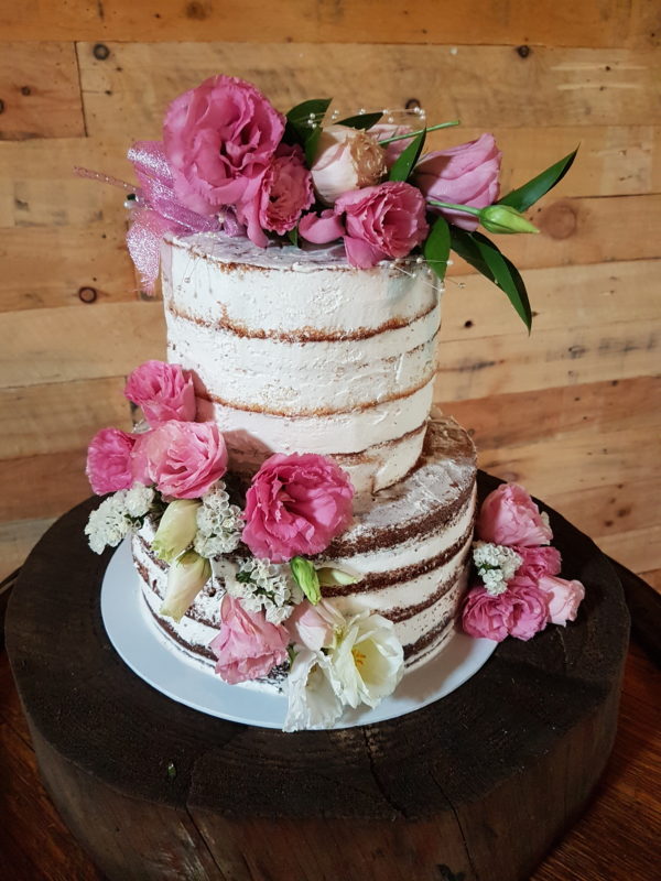 Naked Wedding Cake